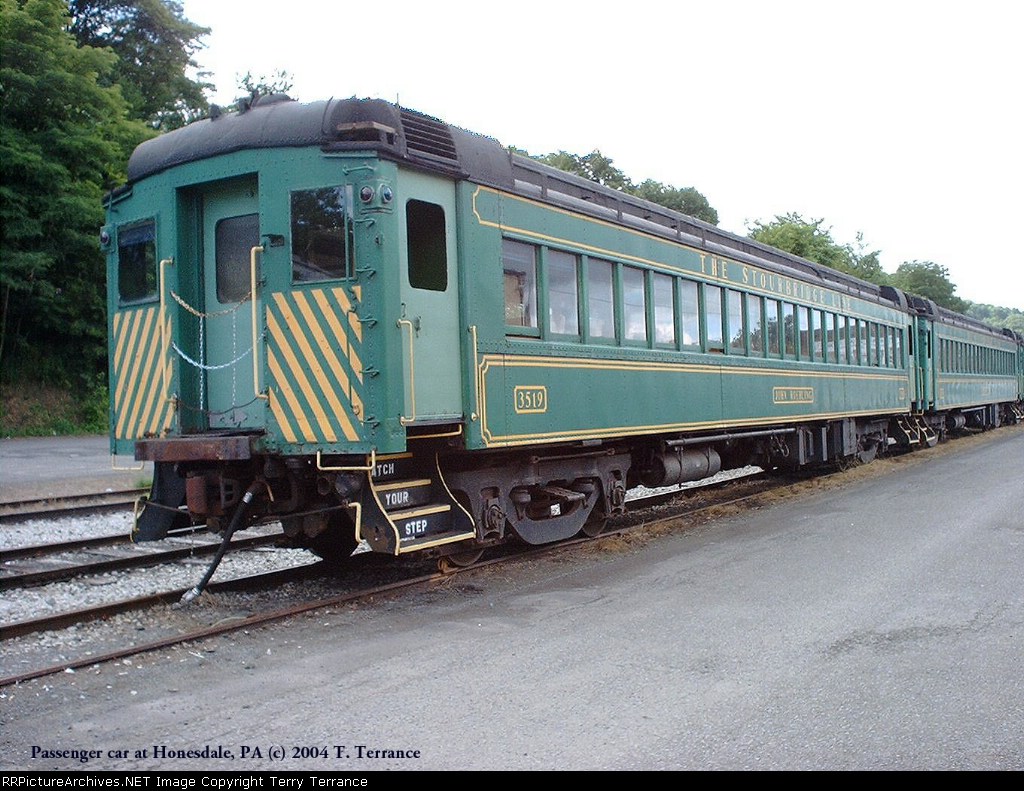 Passenger car at Honesdale, PA